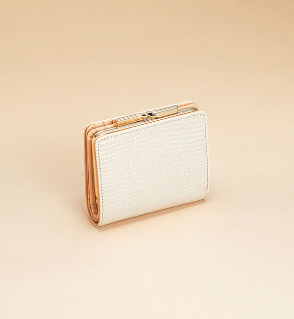 TOPKAPI 「イタリアンレザー・リザード型押し・がま口２つ折り財布 LUCIA[ルチア]」|財布|