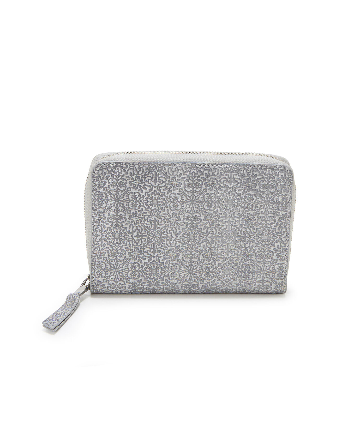 TOPKAPI TREASURE「【TREASURE TOPKAPI】オリジナル エンボスレザー ラウンド パスポート ケース / 財布」|財布|シルバー