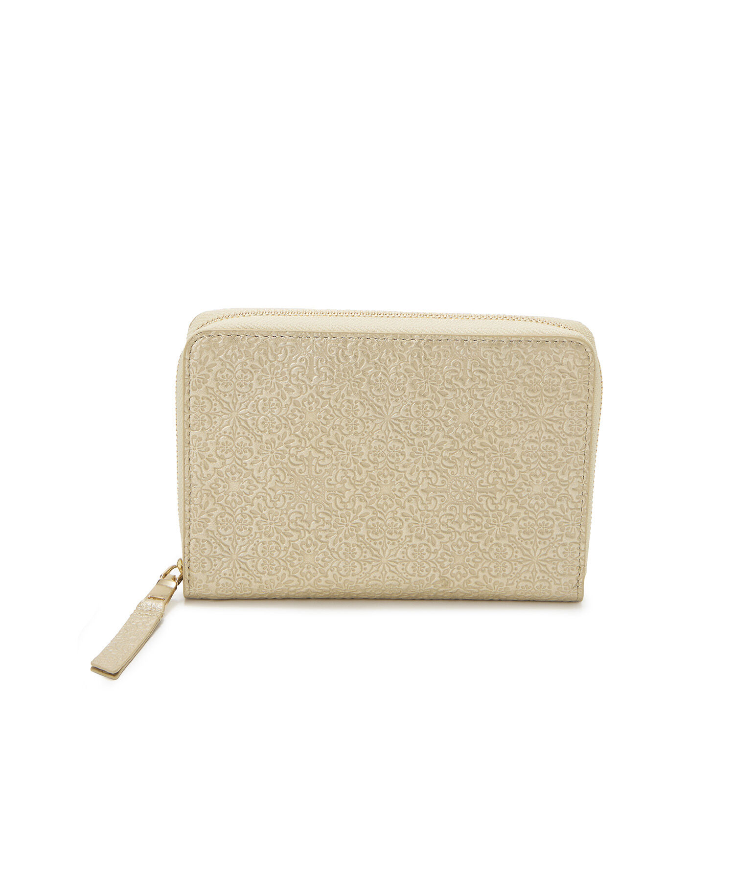 TOPKAPI TREASURE「【TREASURE TOPKAPI】オリジナル エンボスレザー ラウンド パスポート ケース / 財布」|財布|シャンパン