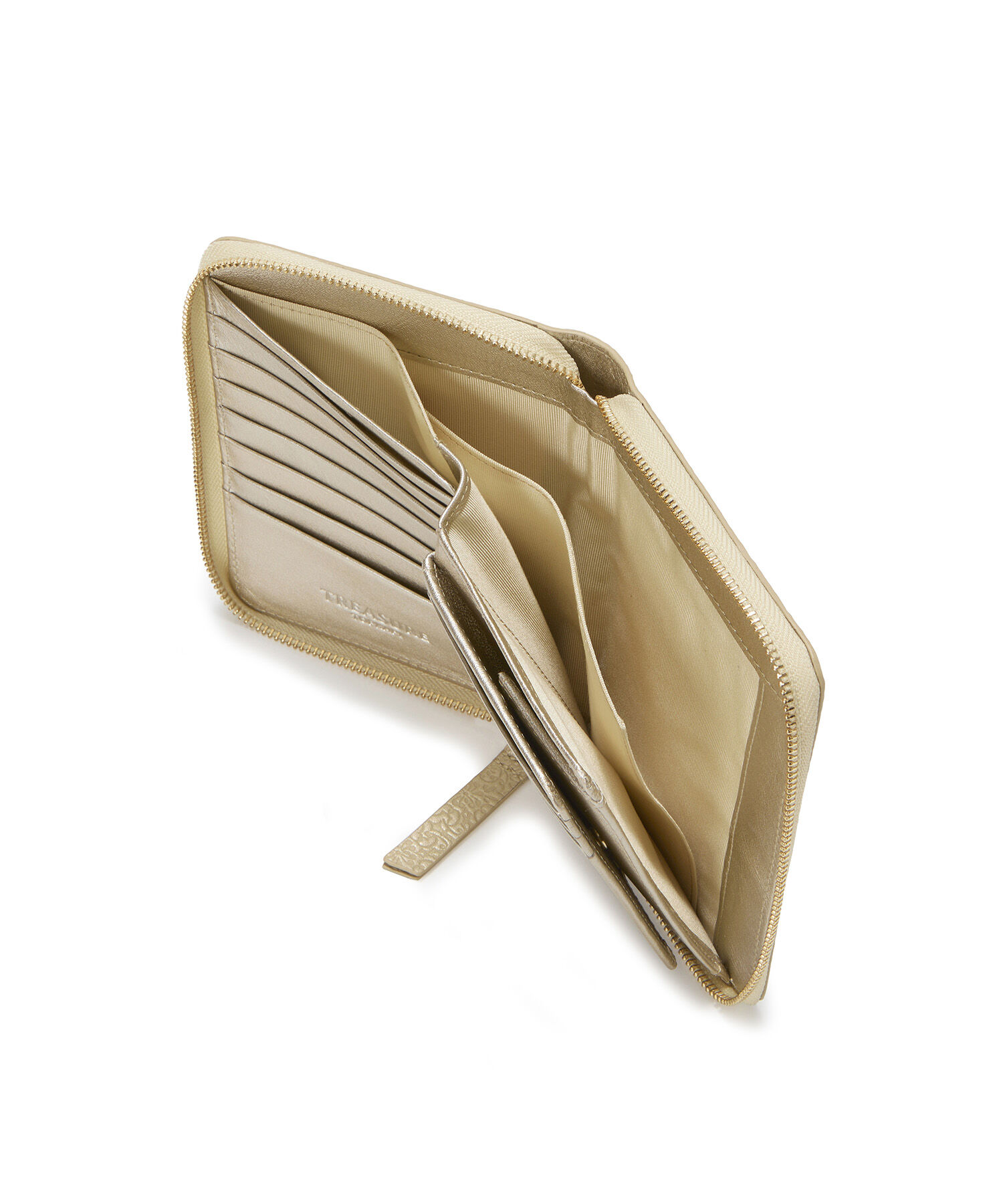 TOPKAPI TREASURE「【TREASURE TOPKAPI】オリジナル エンボスレザー ラウンド パスポート ケース / 財布」|財布|