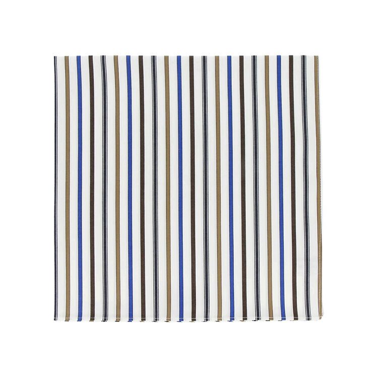 DELFONICS「ハンカチ ストライプ」|ハンカチ|ホワイト