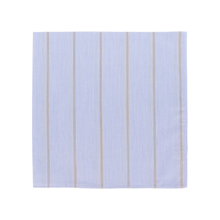 DELFONICS「ハンカチ ストライプ」|ハンカチ|ライトブルー