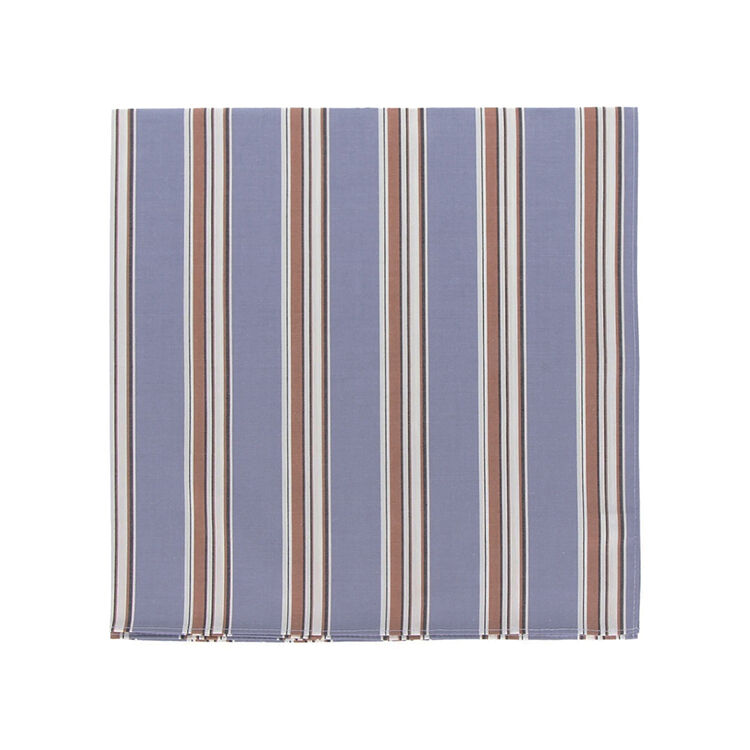 DELFONICS「ハンカチ ストライプ」|ハンカチ|ブルー
