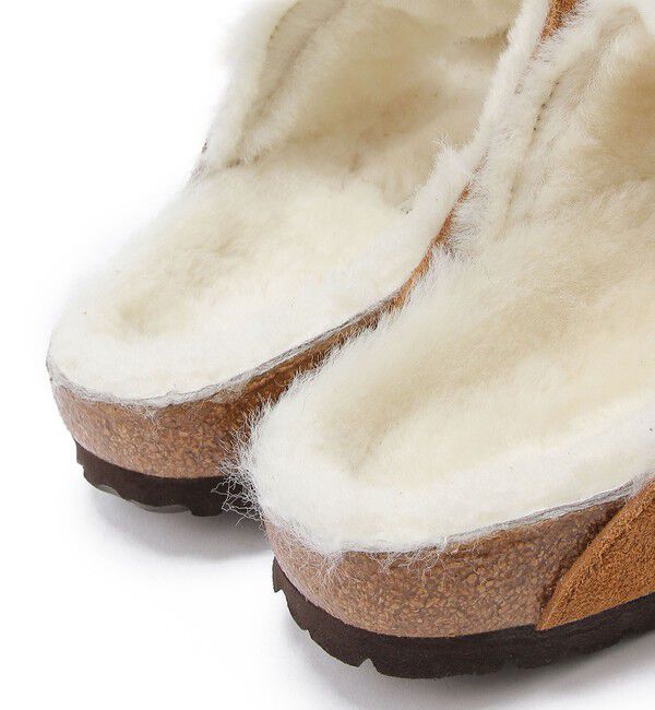 BIRKENSTOCK「【ビルケンシュトック】アリゾナ/ミンク スエードレザー シープスキン/サンダル レディース」|サンダル|