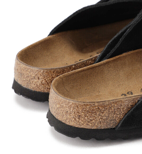 BIRKENSTOCK「【ビルケンシュトック】キョウト/ブラック スエードレザー ヌバックレザー/サンダル レディース」|サンダル|