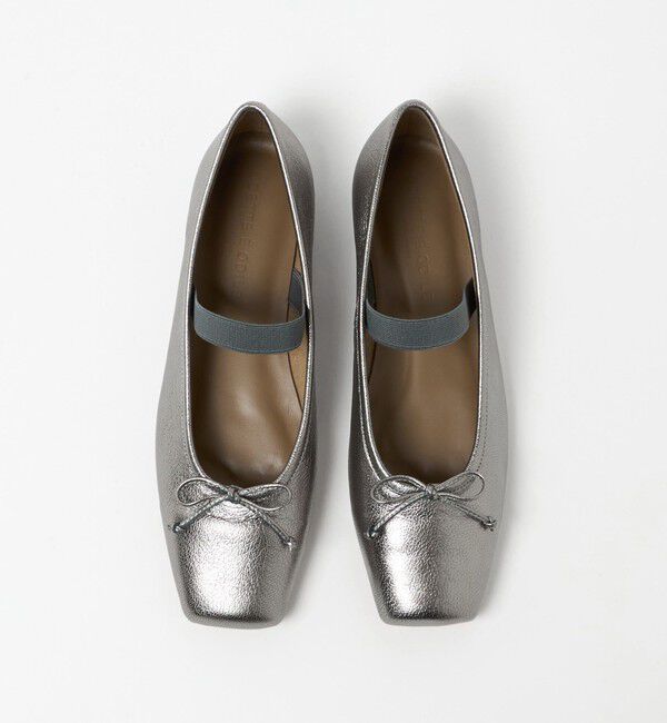 ODETTE E ODILE「ベルトバレエ フラット10&darr;&uarr;」|バレエシューズ|SILVER