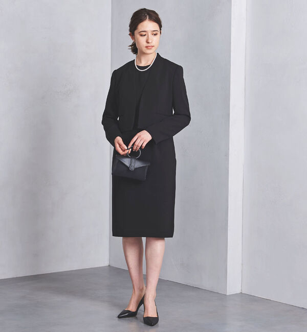 UNITED ARROWS「＜UNITED ARROWS＞フォーマル ノーカラー ジャケット P」|ノーカラージャケット|