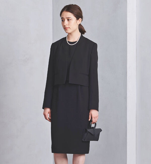 UNITED ARROWS「＜UNITED ARROWS＞フォーマル ノーカラー ジャケット P」|ノーカラージャケット|