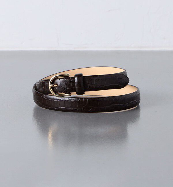 UNITED ARROWS「CRC/STMP ベルト」|ベルト|DK.BROWN