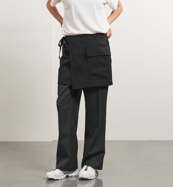 UNITED ARROWS「＜TO UNITED ARROWS＞Pツイル ラップスカート」|スカート|