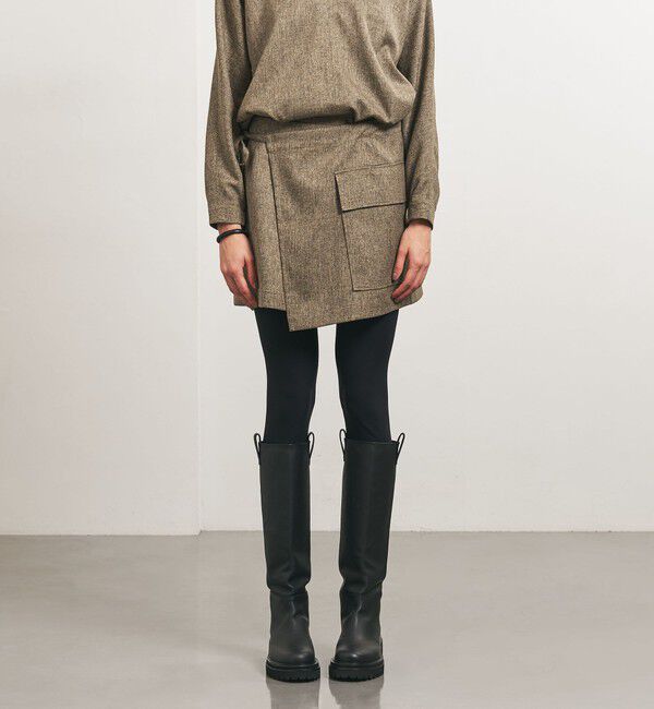 UNITED ARROWS「＜TO UNITED ARROWS＞Pツイル ラップスカート」|スカート|