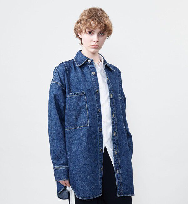 ASTRAET「＜ASTRAET＞11.5oz デニム 2ポケットシャツ UNISEX」|シャツ・ブラウス|