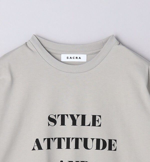 UNITED ARROWS「＜SACRA＞メッセージプリント Tシャツ」|Tシャツ・カットソー|