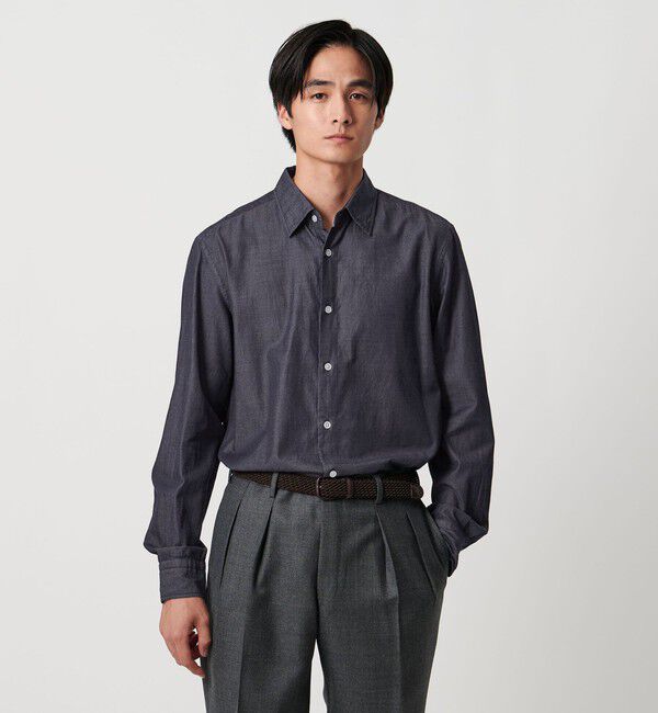 UNITED ARROWS「オーガニックコットン セミワイド ツイルデニムシャツ」|シャツ・ブラウス|その他1