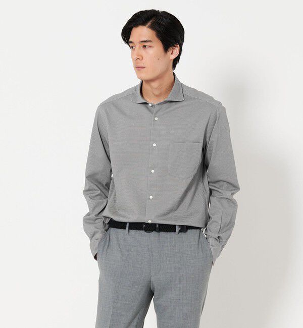 UNITED ARROWS「ロイヤルオックス カッタウェイカラーシャツ COMFORT EASY-MODEL　抗菌防臭」|シャツ・ブラウス|LT.GRAY