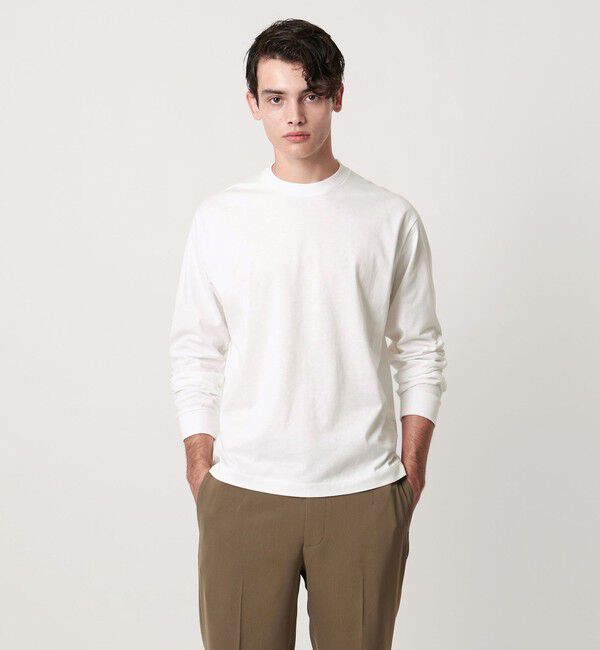 UNITED ARROWS「SARROWS オーガニックコットン クルーネック ロングスリーブ Tシャツ」|Tシャツ・カットソー|