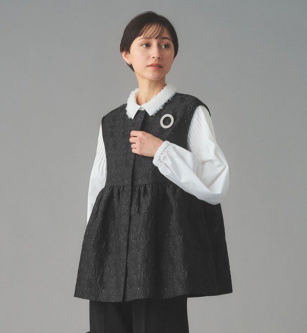 UNITED ARROWS「GISHA 2トーン ジャガード ベスト」|ベスト・ジレ|