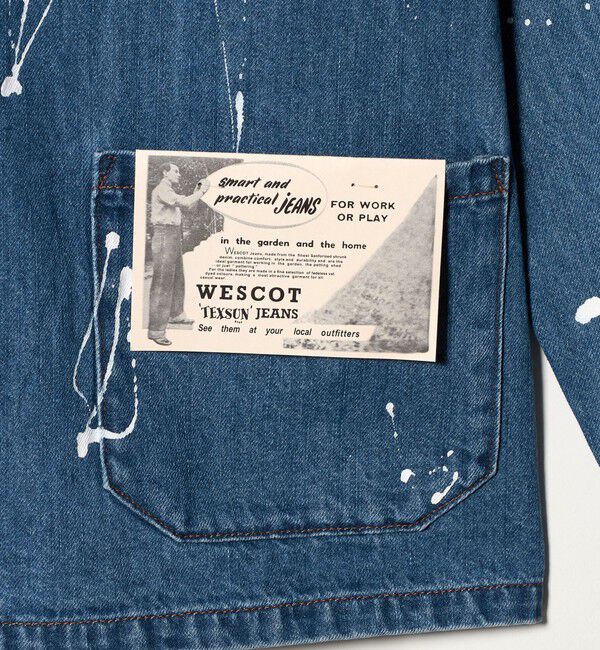 UNITED ARROWS「【別注】＜WESCOT＞ スプラッシュ ペイント デニム カバーオール」|その他|