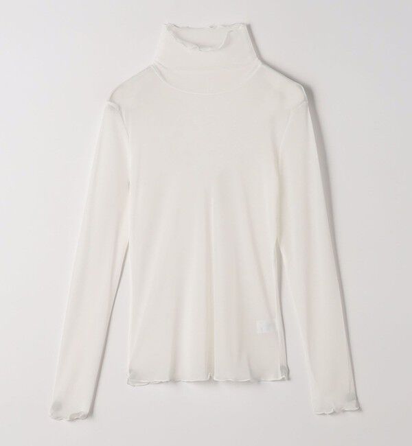 EMMEL REFINES「＜EMMEL REFINES＞EM シアー タートル カットソー」|Tシャツ・カットソー|WHITE