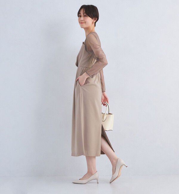 UNITED ARROWS green label relaxing「ドットチュール ビスチェ ワンピース 2」|ワンピース|