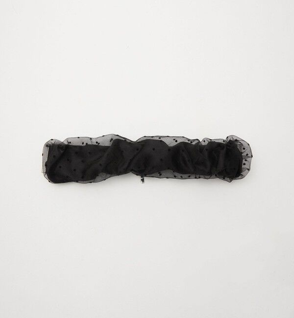 UNITED ARROWS green label relaxing「【WEB限定】チュール ヘアカフ（ドット）クラップカフ / ポニーフック / フックポニー」|ヘアゴム・シュシュ|