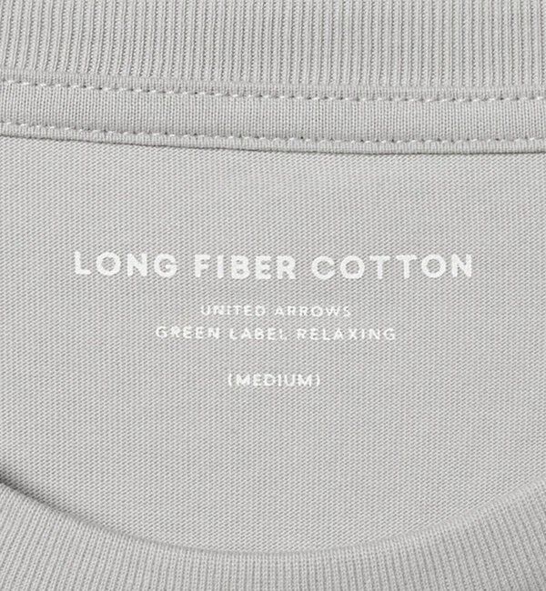 UNITED ARROWS green label relaxing「LONG FIBER COTTON クリア クルーネック 長袖 Tシャツ」|Tシャツ・カットソー|