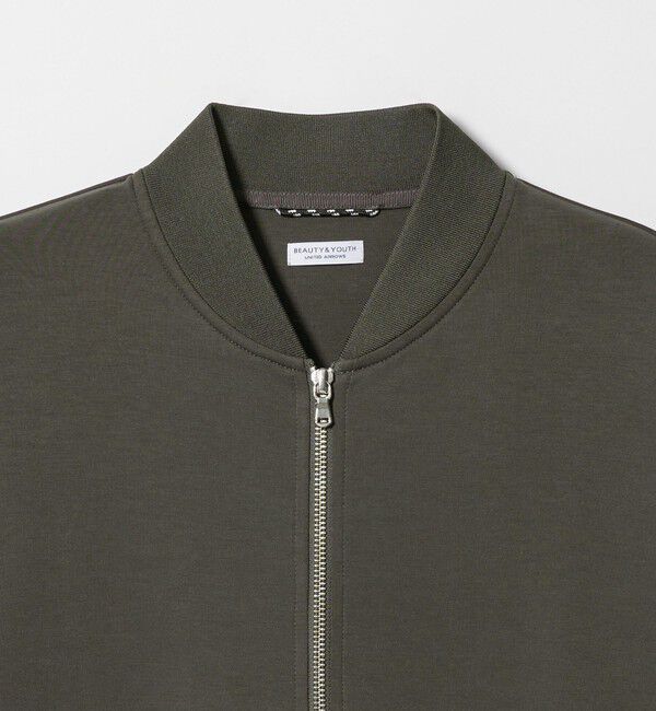 BEAUTY&YOUTH UNITED ARROWS「【WEB限定 WARDROBE SMART】ダブルニット ジップブルゾン/セットアップ対応」|ブルゾン・スタジャン|