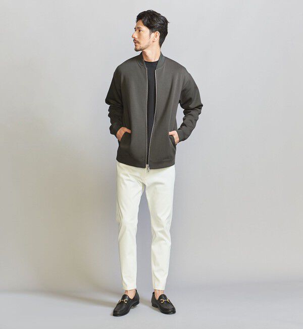 BEAUTY&YOUTH UNITED ARROWS「【WEB限定 WARDROBE SMART】ダブルニット ジップブルゾン/セットアップ対応」|ブルゾン・スタジャン|