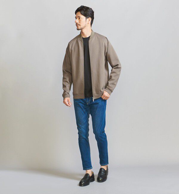 BEAUTY&YOUTH UNITED ARROWS「【WEB限定 WARDROBE SMART】ダブルニット ジップブルゾン/セットアップ対応」|ブルゾン・スタジャン|