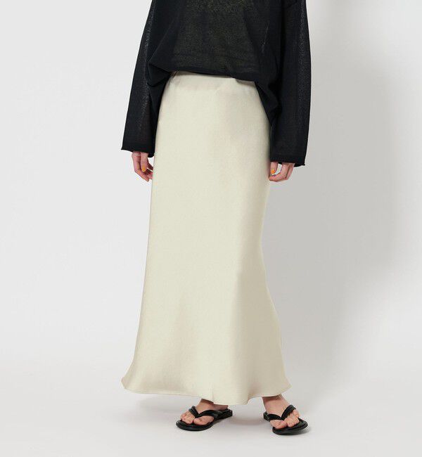 BEAUTY&YOUTH UNITED ARROWS「ポリエステルサテン マーメイドフレアスカート」|スカート|