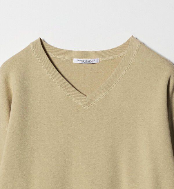 BEAUTY&YOUTH UNITED ARROWS「ソフトコットン Vネック スムース ニットプルオーバー ウォッシャブル」|ニット・セーター|