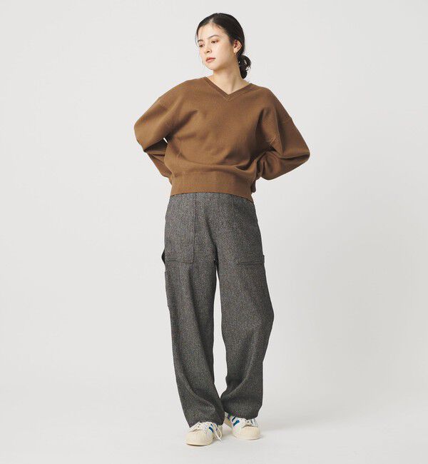 BEAUTY&YOUTH UNITED ARROWS「ソフトコットン Vネック スムース ニットプルオーバー ウォッシャブル」|ニット・セーター|