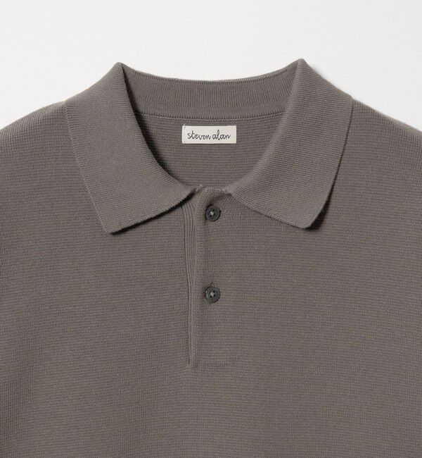 STEVEN ALAN「＜Steven Alan＞ T/C ミラノリブ ポロカラー ニット」|ニット・セーター|
