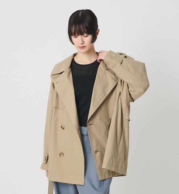BEAUTY&YOUTH UNITED ARROWS「コットンブレンド ミドルトレンチコート」|トレンチコート|BEIGE