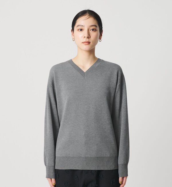BEAUTY&YOUTH UNITED ARROWS「コットンブレンド Vネックニットプルオーバー ウォッシャブル」|ニット・セーター|