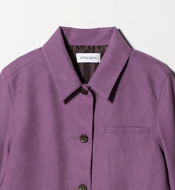 ATTISESSION「＜ATTISESSION＞スエードライク 3ポケット ジャケット」|テーラードジャケット|