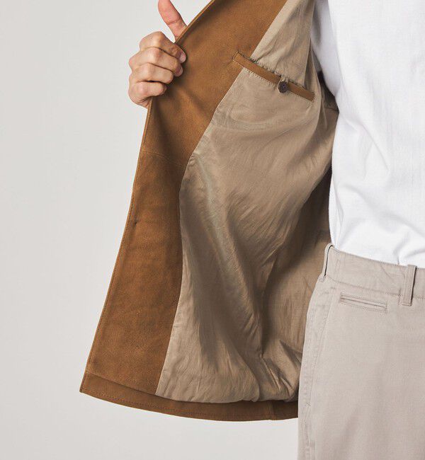 STEVEN ALAN「＜Steven Alan＞ ゴート スエード レザー カバーオール」|ブルゾン・スタジャン|