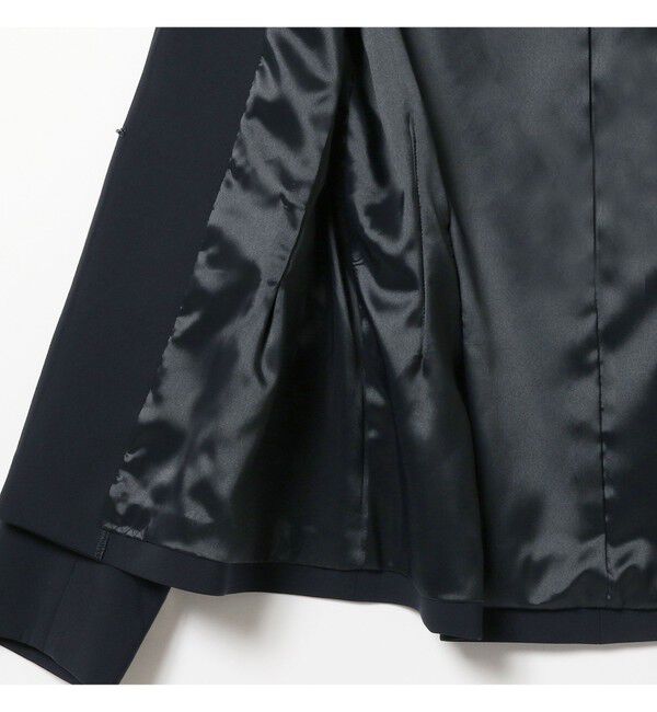 Demi-Luxe BEAMS 「トリアセ ペプラムジャケット＊」|ノーカラージャケット|