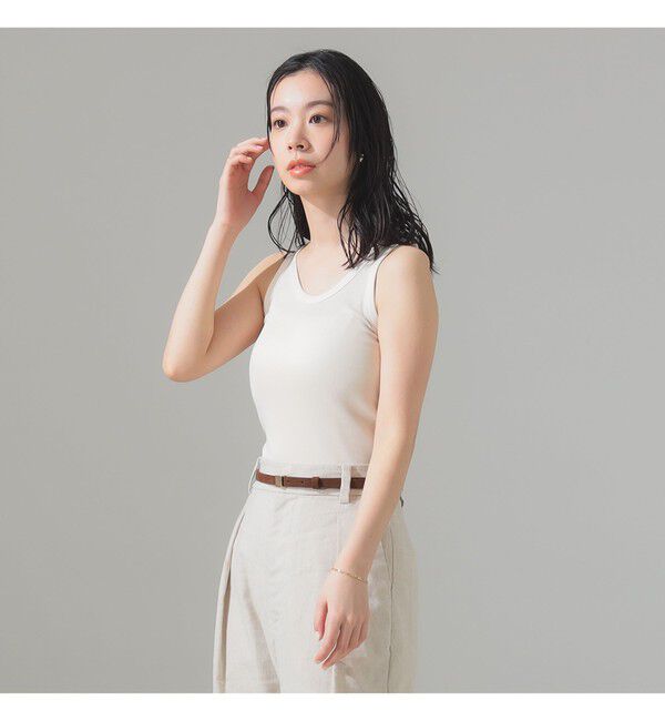 Demi-Luxe BEAMS 「丸胴 テレコ タンクトップ」|Tシャツ・カットソー|
