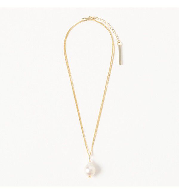 Demi-Luxe BEAMS 「AYUS / バロックパール Wチェーン ネックレス」|その他|