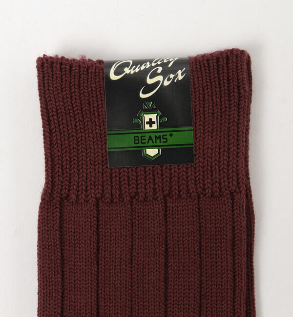 BEAMS PLUS「BEAMS PLUS / ソリッド リブソックス」|ソックス|