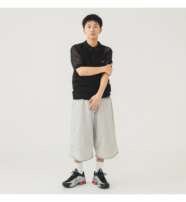 BEAMS「5ポケット クウォーターレングス ワイドデニム」|デニム|