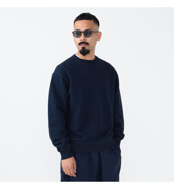 BEAMS PLUS「クルーネック スウェット インディゴ」|スウェット・ジャージ|