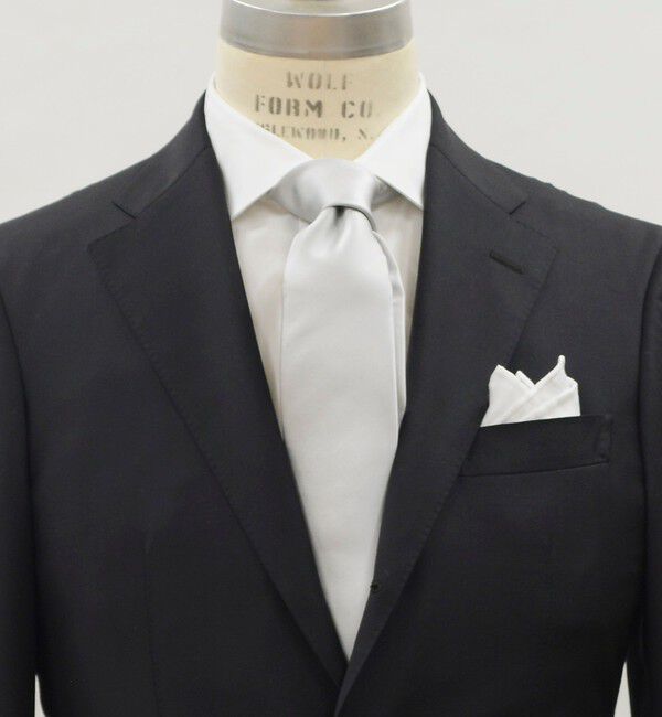 SHIPS「SHIPS: シルバー フォーマル ネクタイ」|ネクタイ・蝶ネクタイ|アイボリー