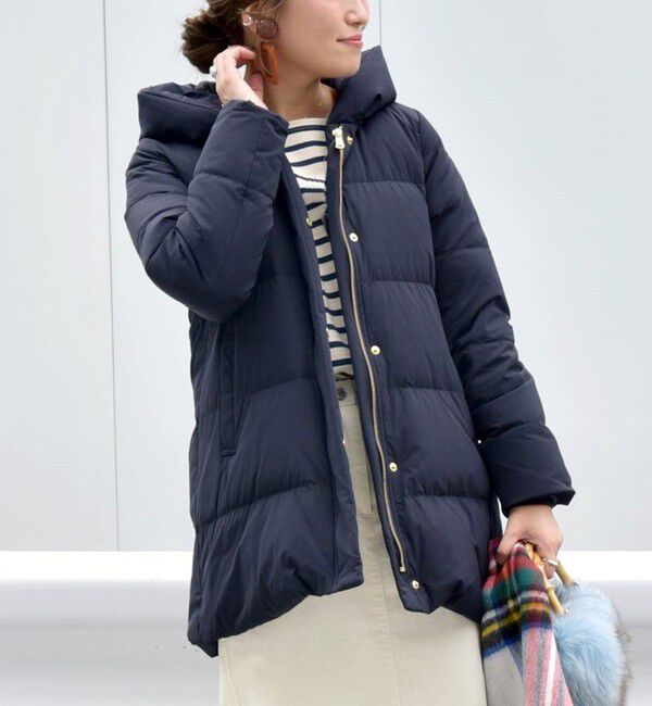 SHIPS for women「*〈手洗い可能〉ショールカラー ミディ ダウン ◇」|その他|