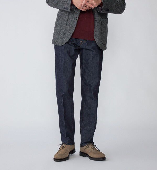 SHIPS「YCHAI: ロブスト ローデニム パンツ」|デニム|ネイビー