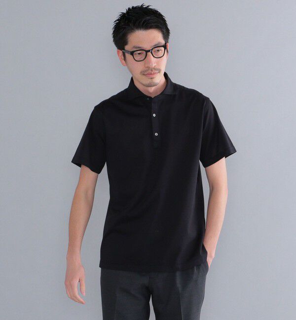 SHIPS「SHIPS：ALBINI 32ゲージ カノコ無地 ポロシャツ」|ポロシャツ|