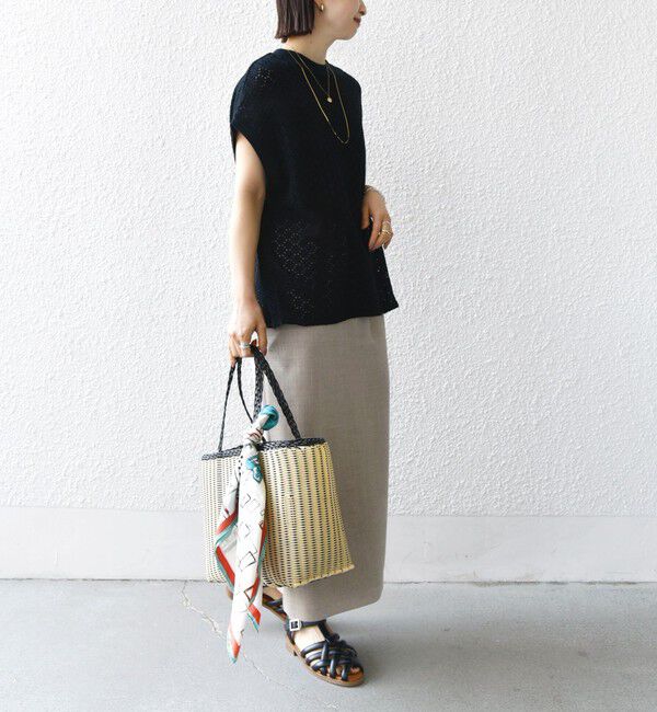 SHIPS for women「【WEB限定】〈手洗い可能〉アイレット クルーネック プルオーバー」|Tシャツ・カットソー|