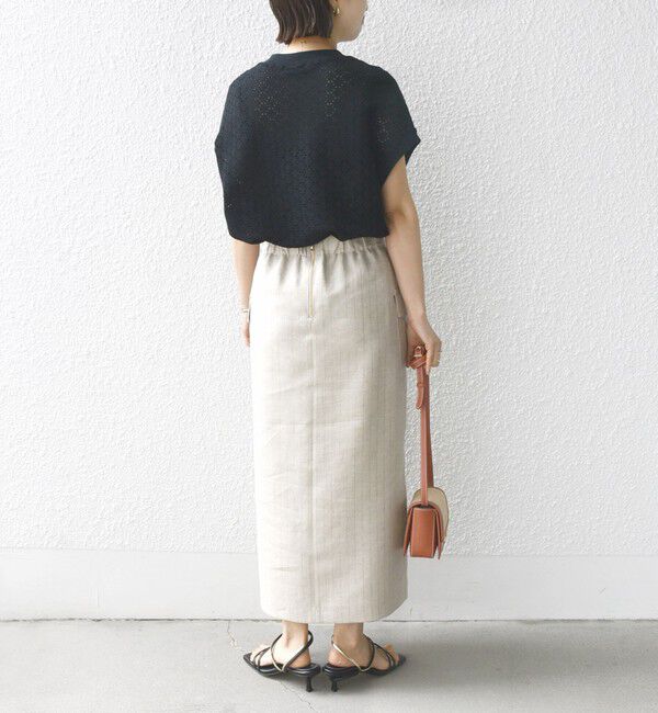 SHIPS for women「【WEB限定】〈手洗い可能〉アイレット クルーネック プルオーバー」|Tシャツ・カットソー|