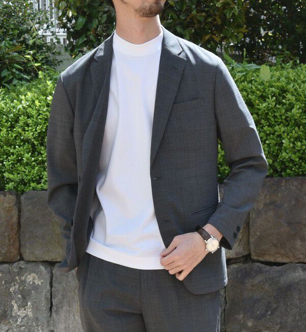 SHIPS「SHIPS: クルーネック ハイゲージ ダンボールニットTシャツ ライト」|Tシャツ・カットソー|